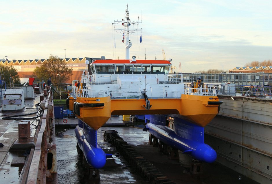Ocean 3 Workboat Fender Systems - Netherlands Pilot Boats - Swaths Cetus and Perseus
