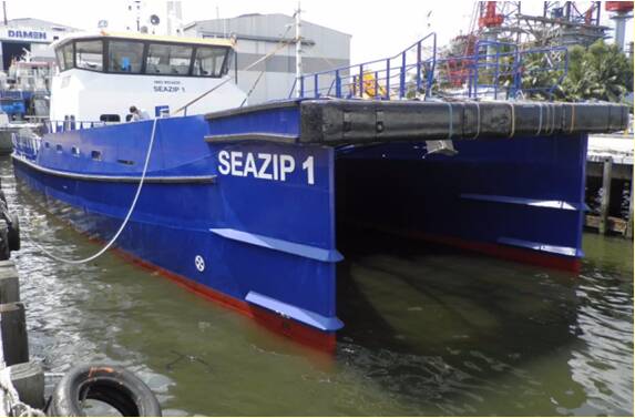 Wind Farm Support Vessel Fendering - Seazip 1- Damen Shipyards