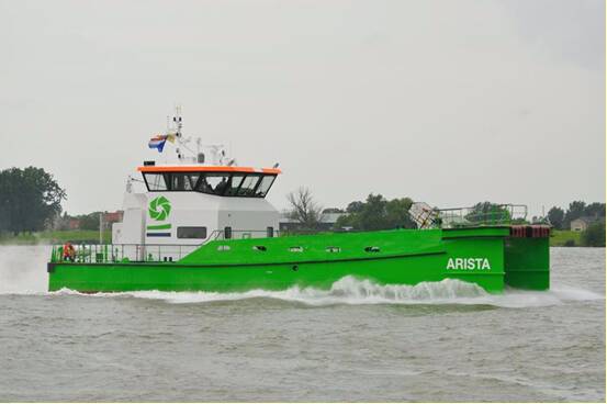 Wind Farm Support Vessel Fendering - "Arista" - DEME Fleet