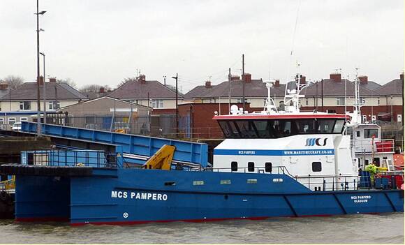 Wind Farm Support Vessel Fendering - MCS Pampero - Damen Shipyards