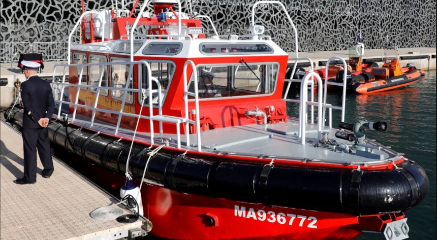 Ocean 3 Workboat Fender Systems - Patrol Boat 12 m - Firemen Marseille