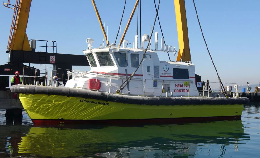 Ocean 3 Workboat Fender System - Health Patrol Control Boat Temmuz Saglik