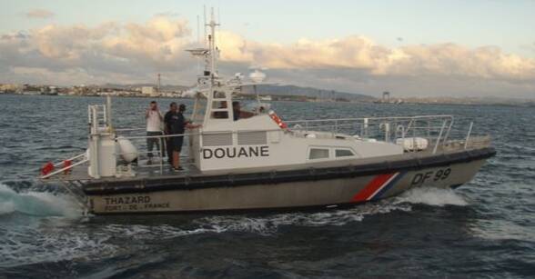 Ocean Workboat Fender Systems - 2 Custom Patrol Boats Thazard & LezardeDF98 & DF 99 Martinique