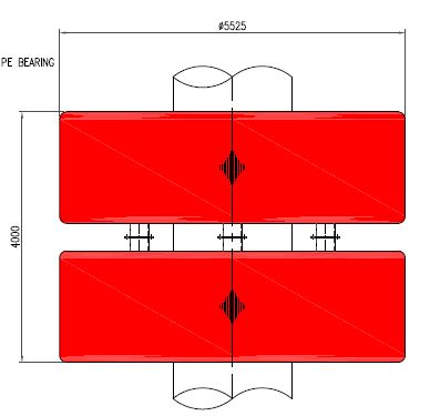 Double Donut Modulaire Ø 5,5x4m - Port d'Heysham UK 02