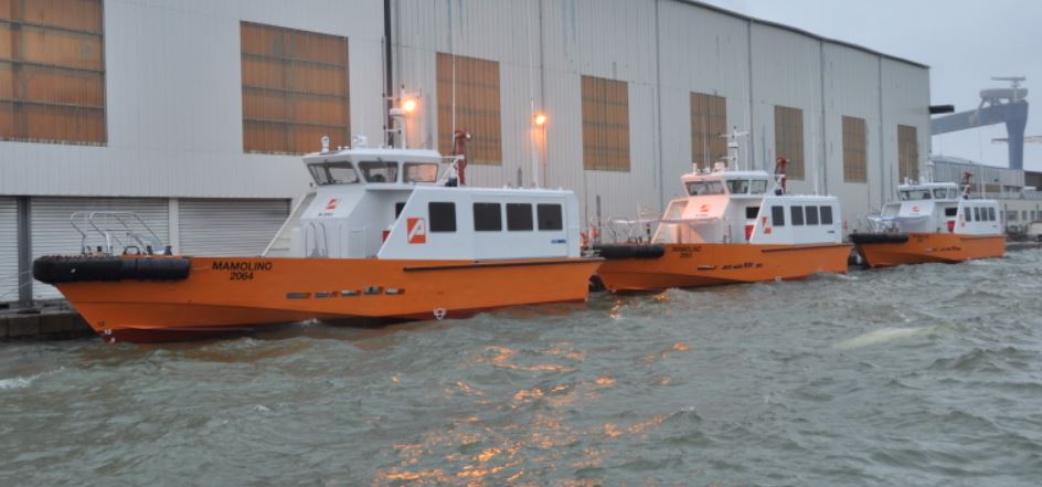 Oil and Gas Crew Boat Fendering - Strapped Fenders for Mamolinos - Promar Fleet