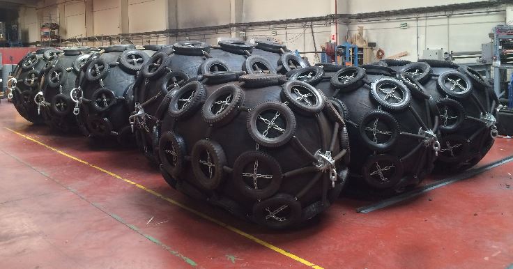 Inflatable Fenders Ocean 3 - 3 Fenders Ø 1,5 x 3,0 - 01