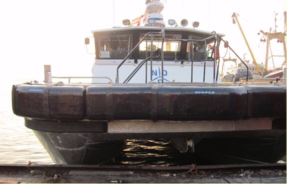 Ocean 3 Workboat Fender Systems - Wind Farm Support Vessel Achiever