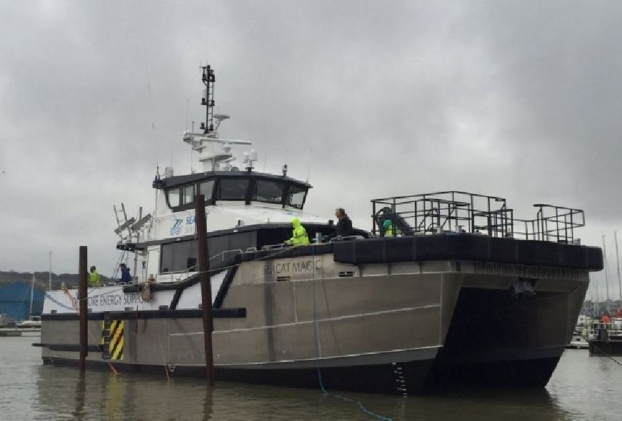 Ocean 3 Workboat Fender Systems - Wind Farm Support Vessel Seacat Magic