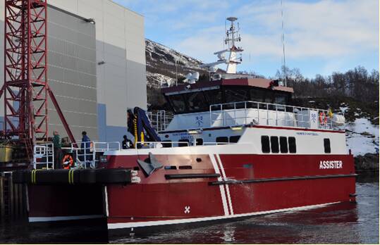 Wind Farm Support Vessel Fendering - NOS Fleet - Assister - Ocean 3 Specific Bow Fender