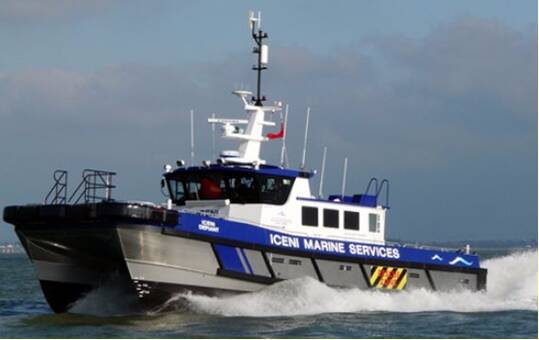 Ocean 3 Workboat Fender Systems - Wind Farm Support Vessel Iceni Defiant