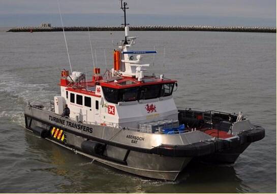 Ocean 3 Workboat Fender Systems - Wind Farm Support Vessel Abersoch Bay