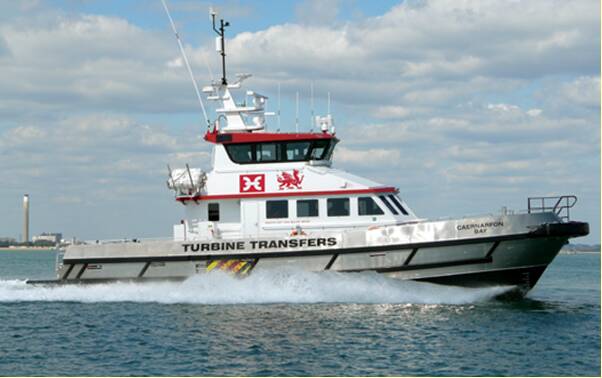 Ocean 3 Workboat Fender Systems - Wind Farm Support Vessel Caernarfon Bay