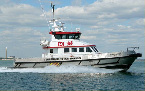 Wind Farm Support Vessel Fendering - Turbine Transfers Fleet - Caernarfon Bay