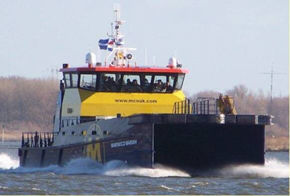 Wind Farm Support Vessel Fendering - Marineco Mariah - Damen Shipyards