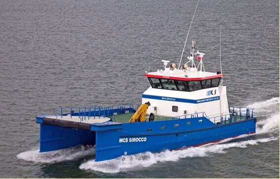 Ocean 3 Workboat Fender Systems - Wind Farm Support Vessel Sirocco
