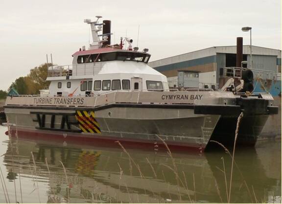 Wind Farm Support Vessel Fendering - Cymyran Bay - Turbine Transfers Fleet - Ocean 3 Bow & Side Fenders