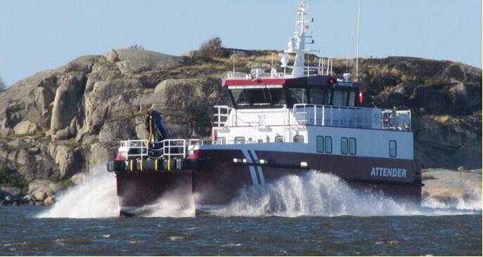 Ocean 3 Workboat Fender Systems - Wind Farm Support Vessel NOS Attender