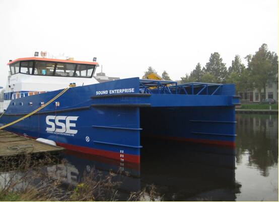 Ocean 3 Workboat Fender Systems - Wind Farm Support Vessel SSE Sound Enterprise