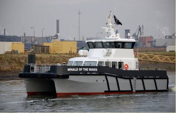 Ocean 3 Workboat Fender Systems - Wind Farm Support Vessel Whale of Wales