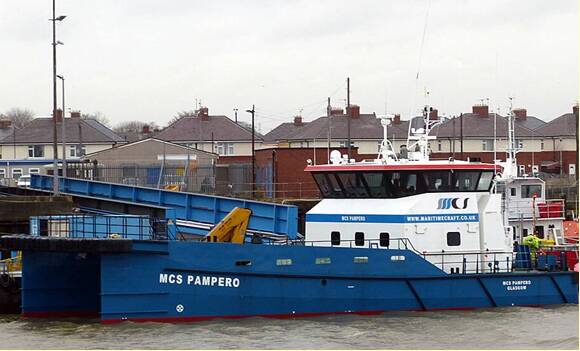 Ocean 3 Workboat Fender Systems - Wind Farm Support Vessel MCS Pampero