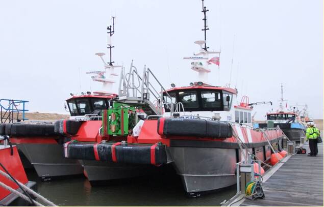 Ocean 3 Workboat Fender Systems - Wind Farm Support Vessels MPI Fleet