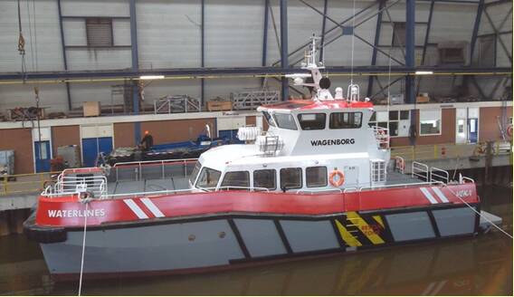 Ocean 3 Workboat Fender Systems - Wind Farm Support Vessel Waterlines