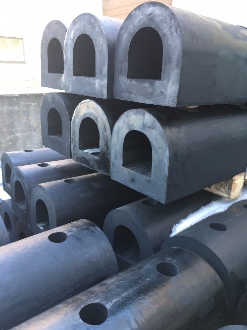 Delta Rubber Fenders - D400 x 2000 mm