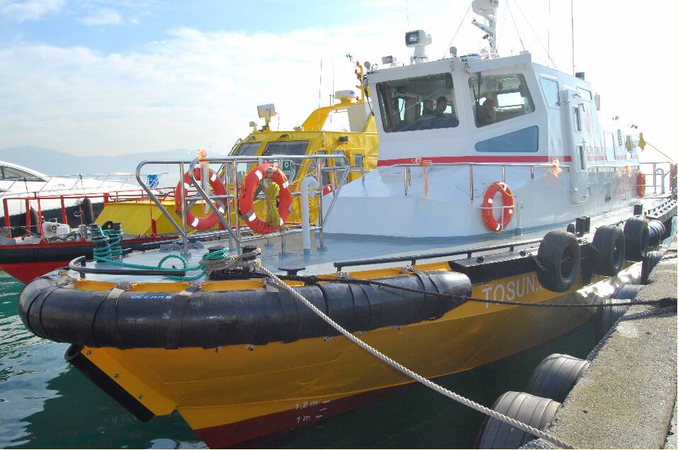 Ocean 3 Workboat Fender Systems - Turkish Health Control Patrol Boats - Tosun