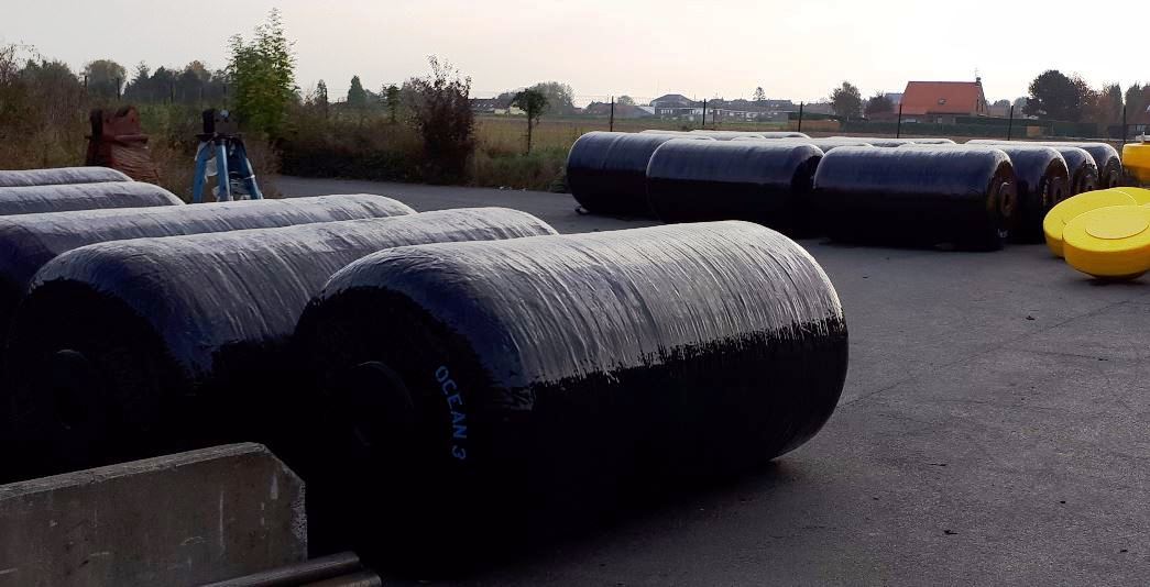 Ocean 3 Foam Filled Fenders - 1st Set 23 DCT Ø1,5 x 3,0 m - Belgium National Navy