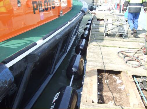 Ocean 3 Foam Filled Fenders - Pilotage Jetty Ramsgate Harbour UK