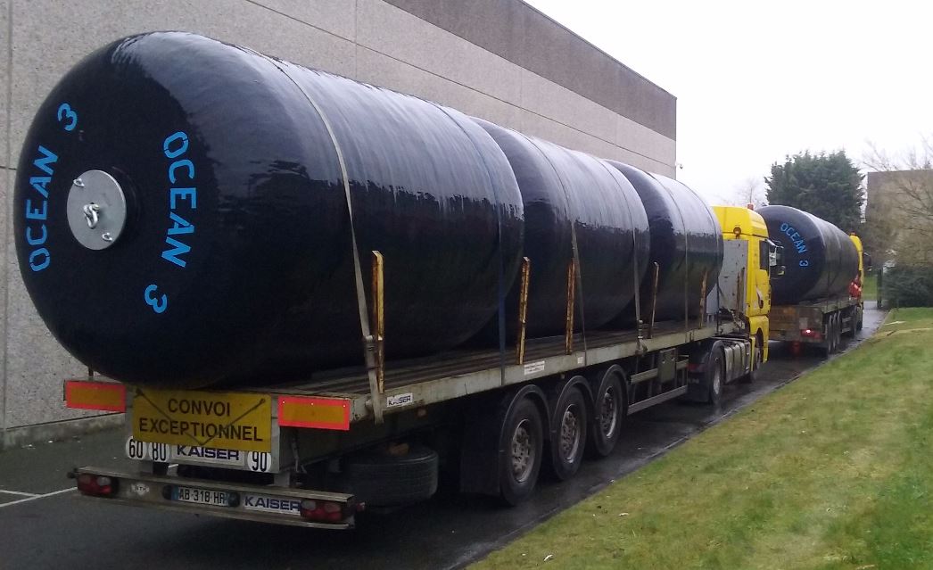 Ocean 3 Foam Filled Fenders - Belgium National Navy - 2nd set  6 DCT Ø 2,5 x 4 m