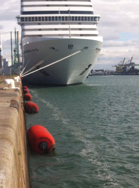 Ocean 3 Foam Filled Fenders - Cruise Terminal Le Havre 01