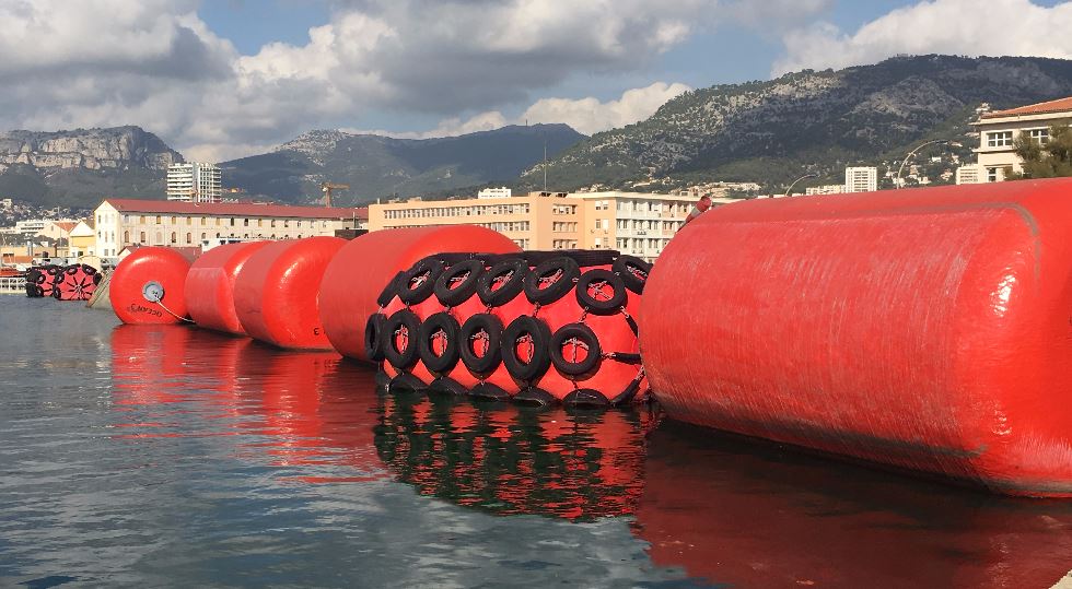 Ocean 3 Foam Filled Fenders - Fremm & BPC Quay Toulon - 2nd set