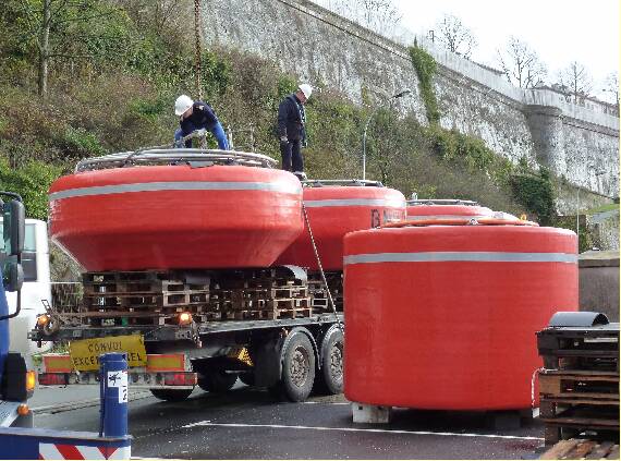 Ocean 3 Mooring Buoys - Naval Military Base of Brest