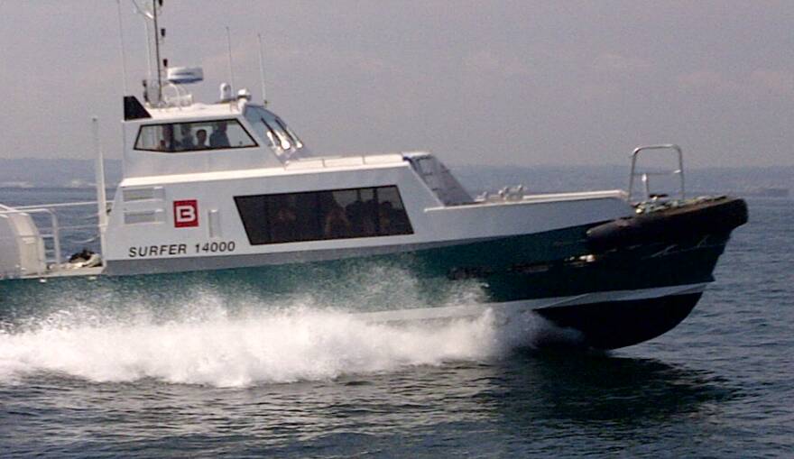 Oil and Gas Crew Boat Fendering - Surfer 14000 Fast Crew Boat - Bourbon Offshore Surf 